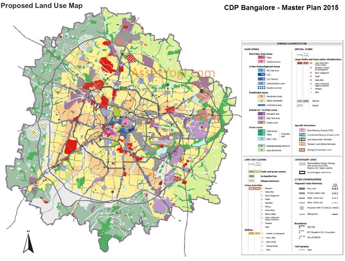 χρήση γης χάρτης Bangalore