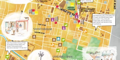 Εμπορικό δρόμο Bangalore αγορών χάρτης