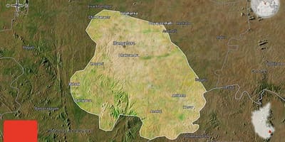 Δορυφορικός χάρτης της Bangalore
