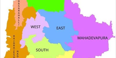 Bangalore BBMP πτέρυγα χάρτης