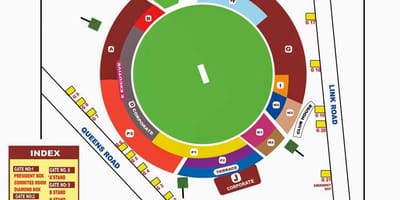Bangalore chinnaswamy stadium χάρτης