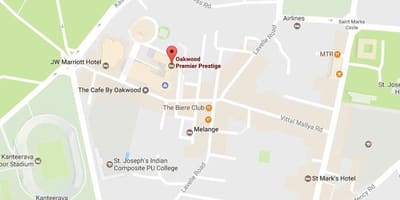 Χάρτης της ub πόλη Bangalore