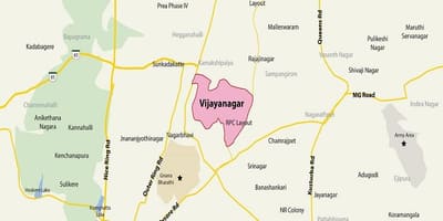 Χάρτης της Vijayanagar Bangalore